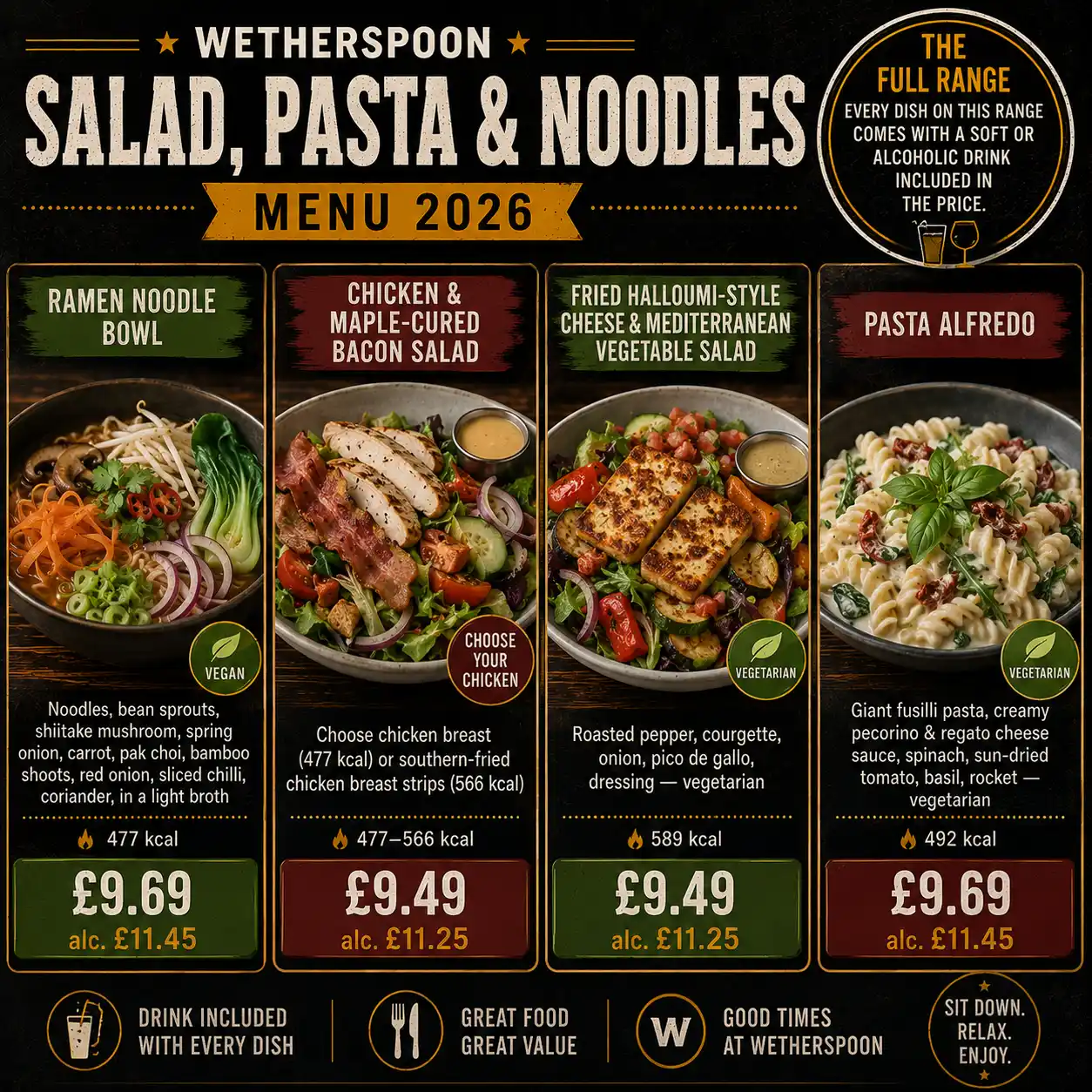 Wetherspoon Ramen Noodle Bowl menu item