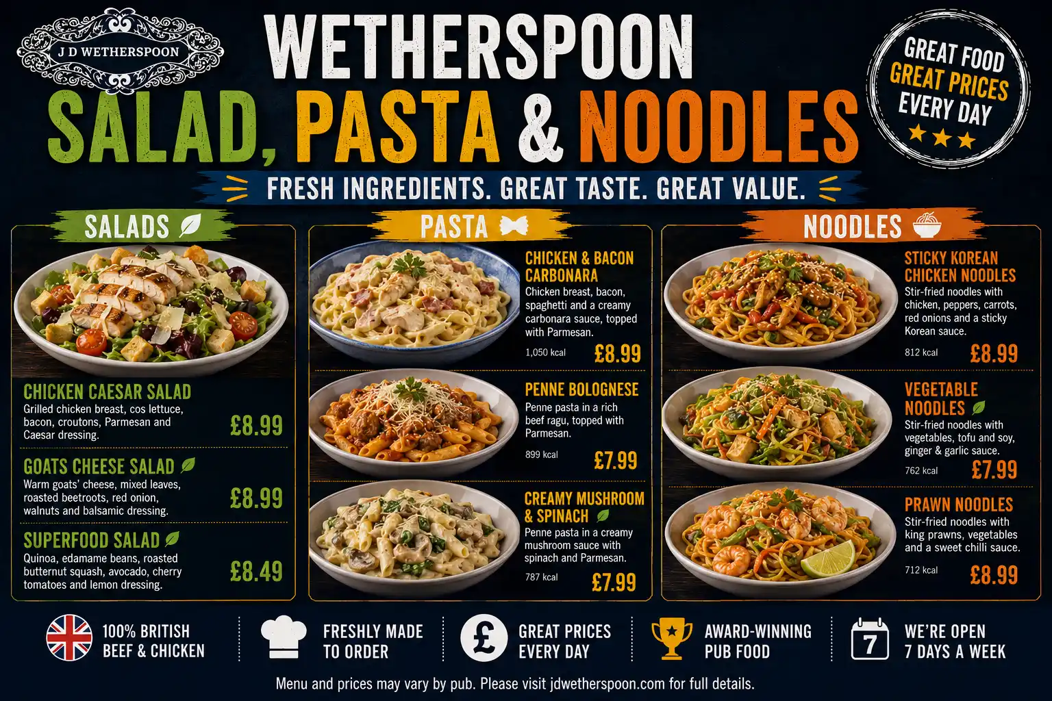 Wetherspoon-salad-pasta-noodles-menu