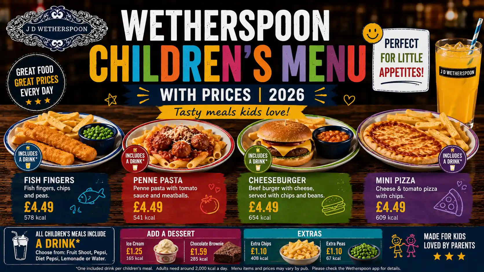 Wetherspoon-Childrens-Menu